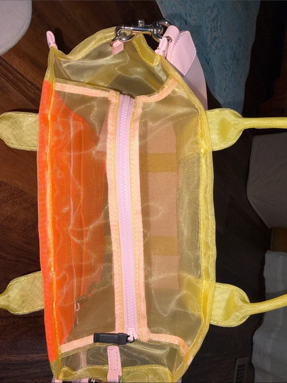 Marc Jacobs Transparent Tote with Yellow Straps and Pink Trim - Picture 9 of 16